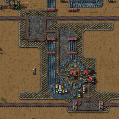Factorio car loading station horizontal